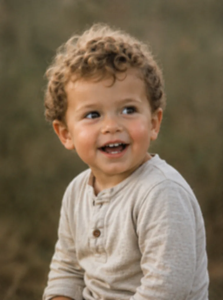 Portrait sharpened with AI